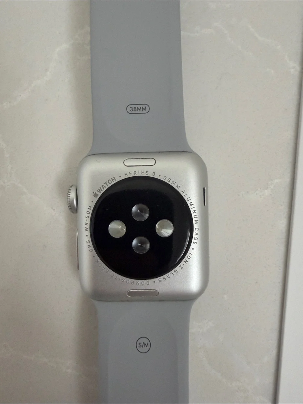 Apple Watch Series 3 Silver Case with Gray Sport Band